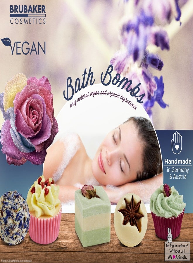 BRUBAKER Cosmetics 6 Handmade "Pink Moments" Spa Bath Bombs Bath Melts Bath Truffles Gift Set - All Natural Vegan, Organic Shea Butter, Cocoa Butter and Olive Oil Moisturize Dry Skin - Image 4