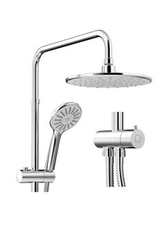 Jomoo Shower Set, Bathroom Rainfall Showers Kit with 3-Function Handheld Shower Heads and 150cm Shower Hose, High Pressure Shower System, Chrome  - Image 2