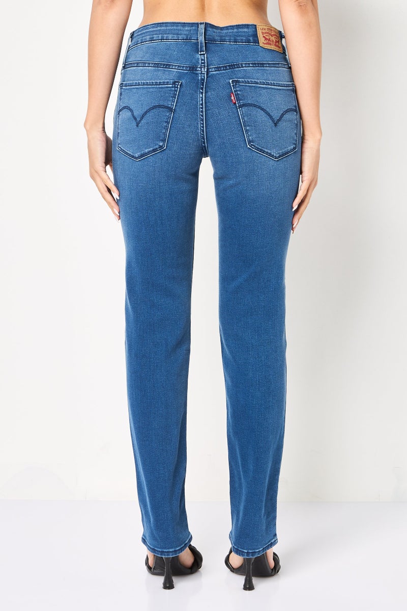 Levi's Women Slim Fit Wash Stretchable Denim, Mid Blue - Image 4