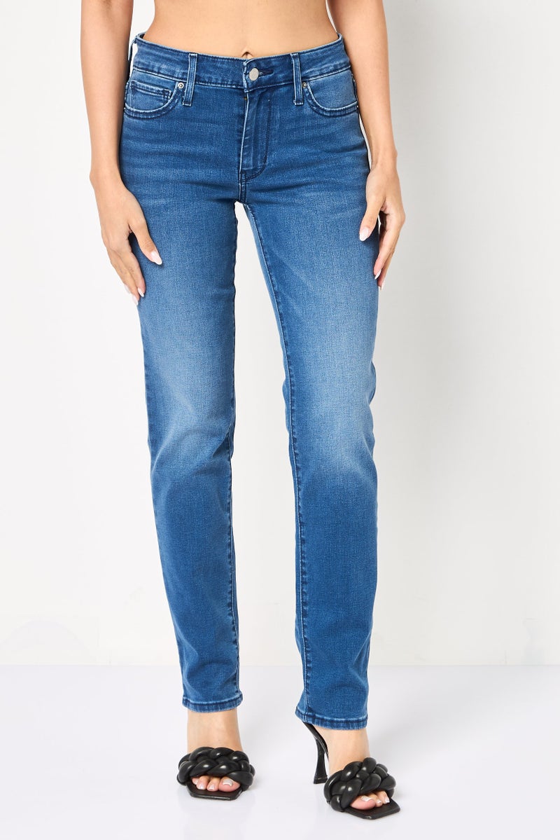 Levi's Women Slim Fit Wash Stretchable Denim, Mid Blue - Image 1