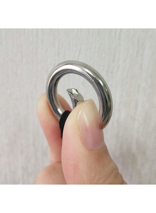 TERAISE Glasses Holder Brooch Classic Fashion Metal Ring Sunglasses Necklace Simple Design Brooch Jewelry, Large, Metal - Image 4