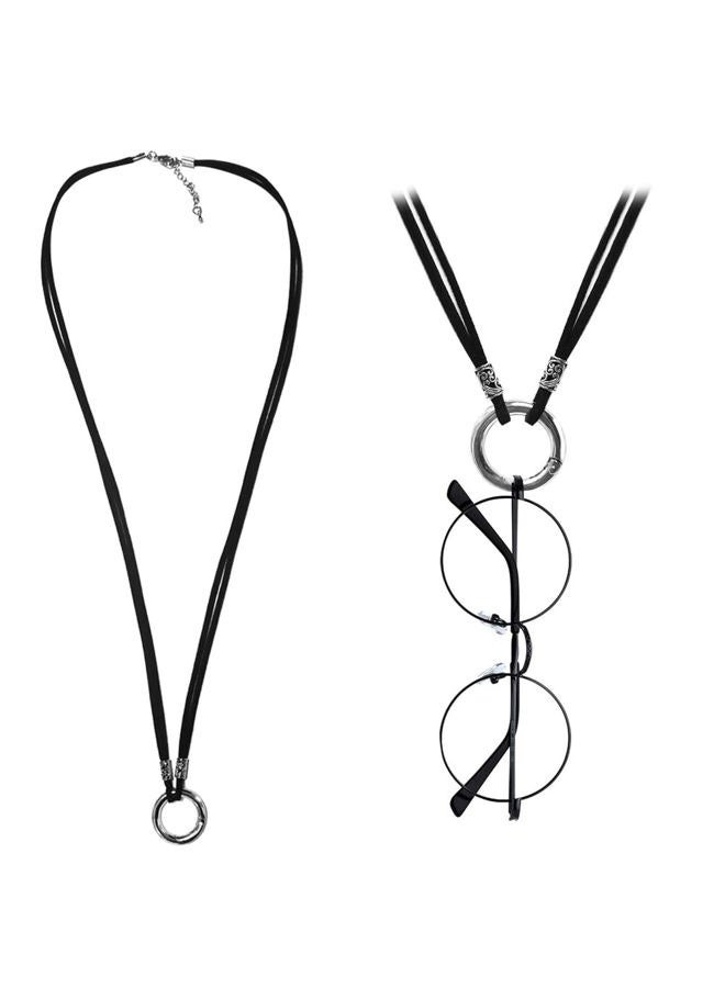 TERAISE Glasses Holder Brooch Classic Fashion Metal Ring Sunglasses Necklace Simple Design Brooch Jewelry, Large, Metal - Image 1