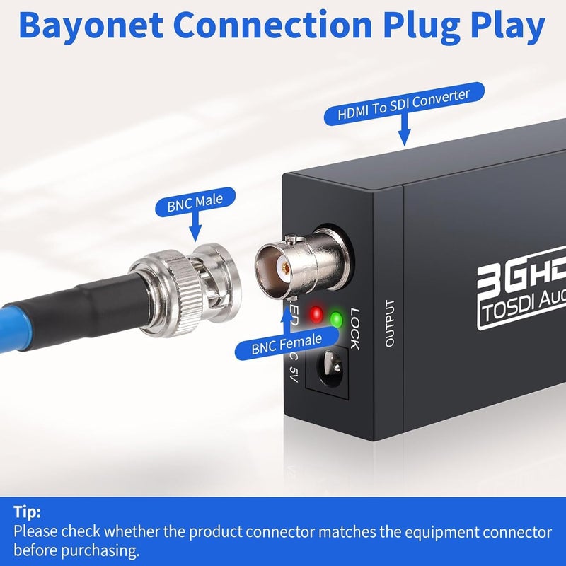 Superbat SDI Cable BNC Cable 3G/6G/12G HD-SDI Cable (Belden 1694A，3ft Supports HD-SDI/3G-SDI/4K/8K Camera SDI Video Cable Precision Video Cable (2Pcs) - Image 5