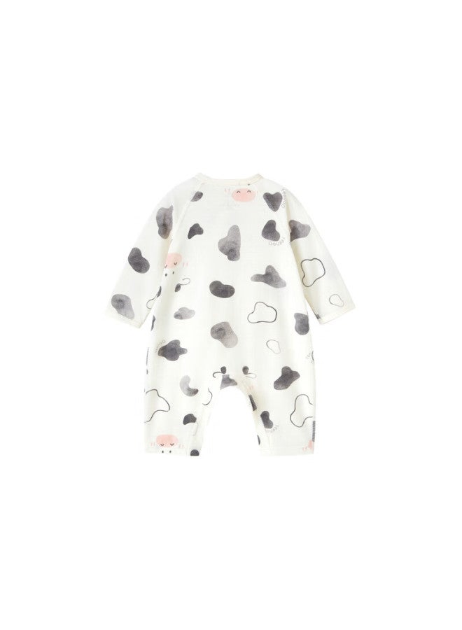 YEEHOO Ying Shi Baby Clothes, All-season Onesie, Long-sleeve Romper For Boys And Girls, 7a Antibacterial Newborn Clothing  - Image 2