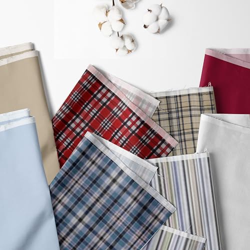 Bacati - Plaids and Stripes Blue/Navy/Red/Beige Boys Window Valance - Image 3