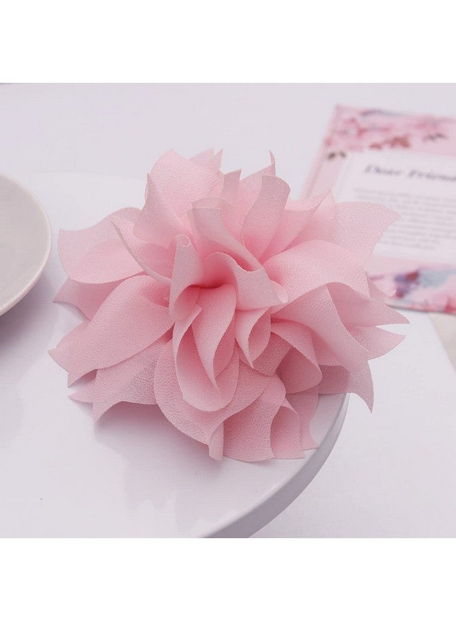 Merdia Lady Peony Silk Party Wedding Brooch Corsage Hair Head Clip Headdress Flowers (Pink Color&Acutiflorous) - Image 3