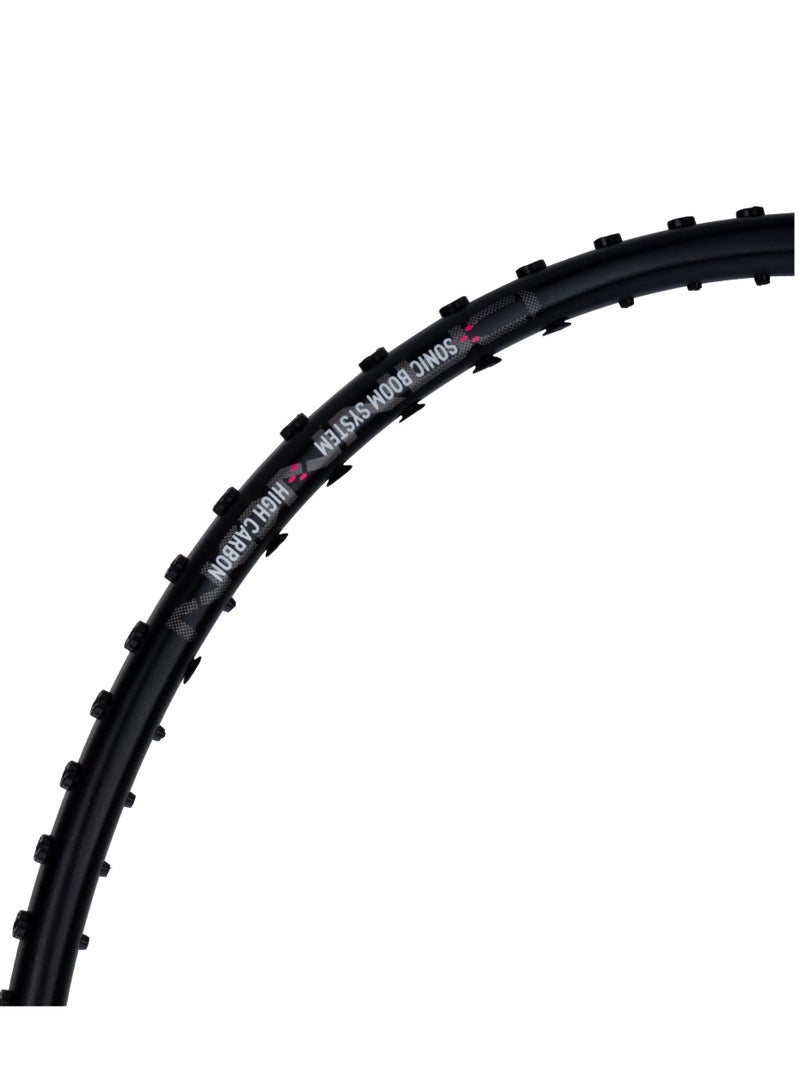لي-نينج مضرب تنس الريشة Axforce Cannon 4U مشدود الأوتار (أسود) - Image 5