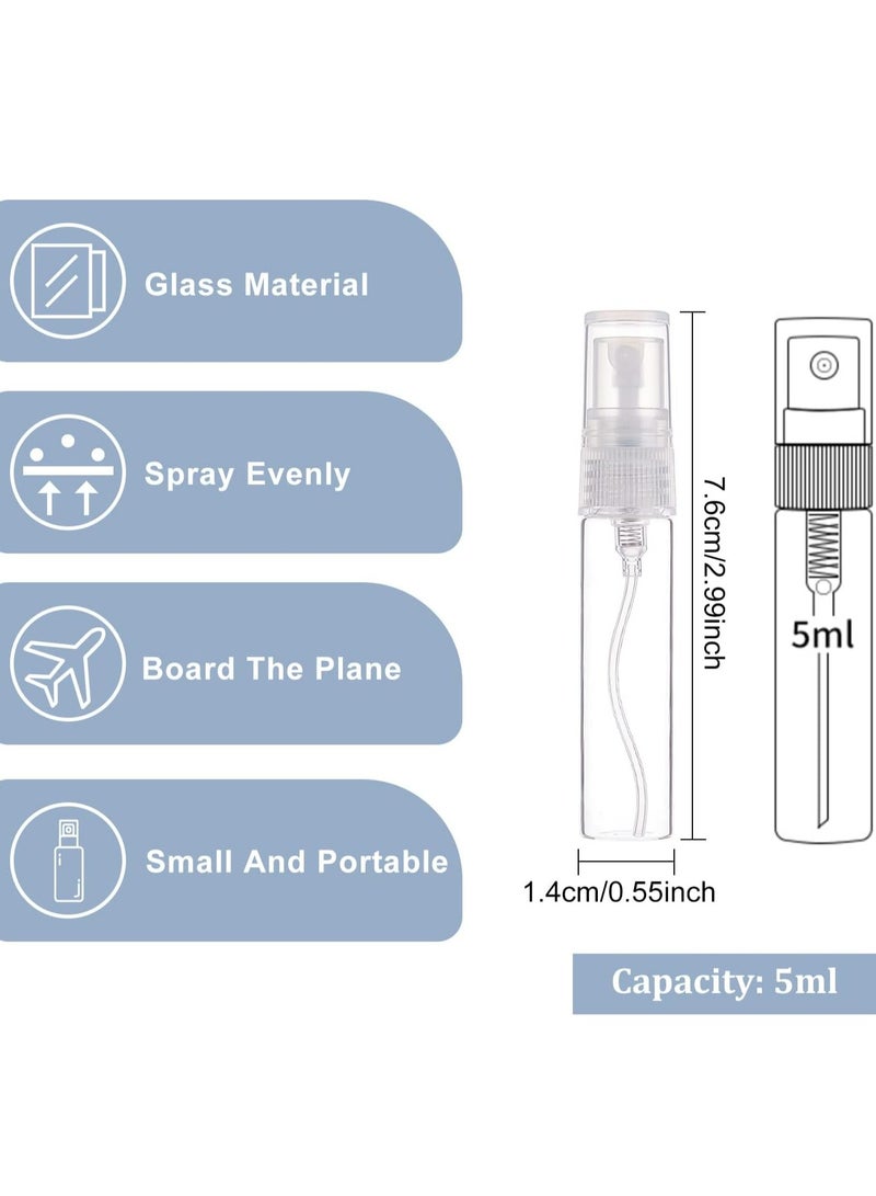 Oasisgalore 30 Pack 5ml(0.17oz) Glass Mist Mini Spray Bottles Atomizer Pumps for Perfume,Lotion, Travel  - Image 2