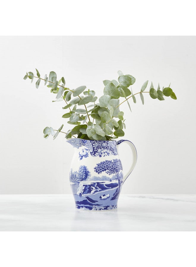 Spode Spode Blue Italian Pitcher | 3.5 Pint Capacity | Home Décor for Mantel or Centerpiece | Use as a Water Jug or Flower Vase | Made of Fine Porcelain | Dishwasher Safe  - Image 2