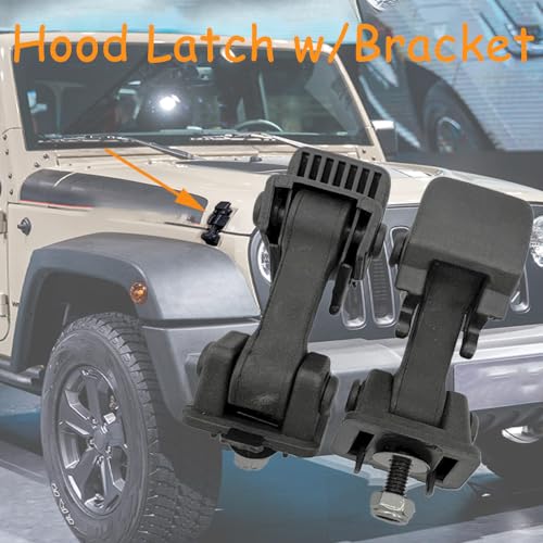 DSkoiph Hood Latch Catch w/Bracket Compatible with Jeep Wrangler TJ 1997-2006 - Image 5