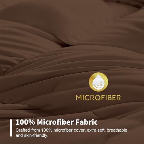 Bhoomi Impex Bed Comforter - Double Size - Chocolate 300 GSM Quilt Blanket Rajai – Winter Warm Down Alternative Duvet Insert with Corner Ties - Image 5