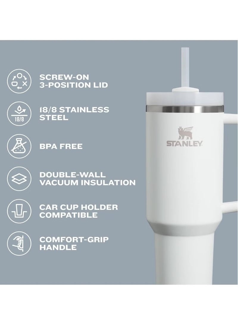 Stanley - Quencher H2.0 FlowState 30oz Stainless Steel Tumbler with Lid and Straw - Vacuum Insulated for Water, Iced Tea, Coffee, Smoothies, and More, Iris - Image 1