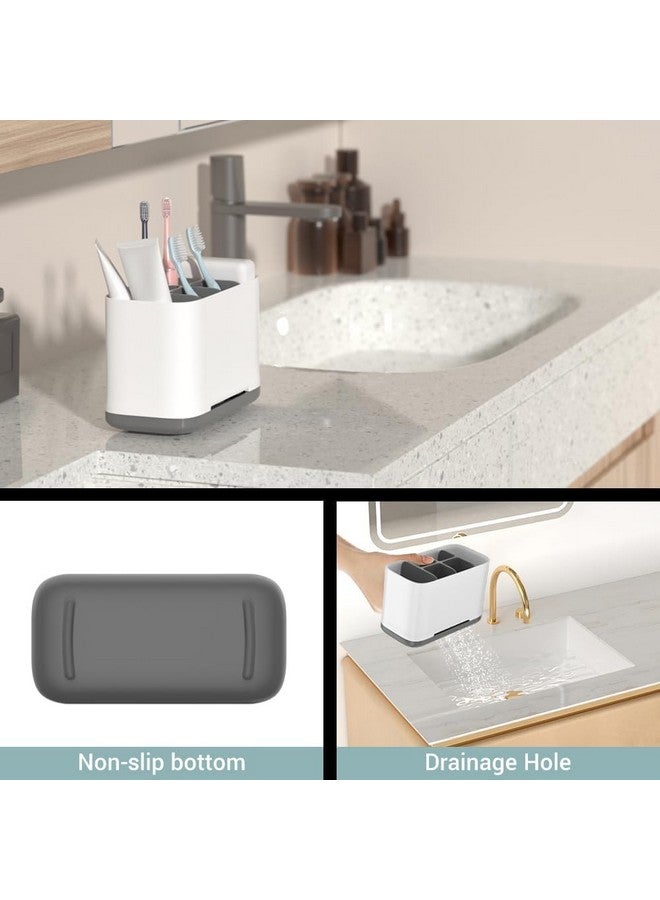 Boniry Toothbrush Holders for Bathroom - Durable and Sturdy Brush Holder, Multipurpose Brush Holder for Bathroom Wall - Perfect for Home Use (Black & White) - Image 3