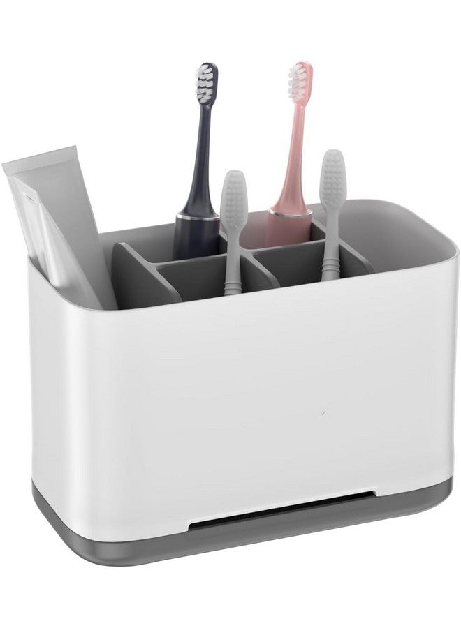 Boniry Toothbrush Holders for Bathroom - Durable and Sturdy Brush Holder, Multipurpose Brush Holder for Bathroom Wall - Perfect for Home Use (Black & White) - Image 1