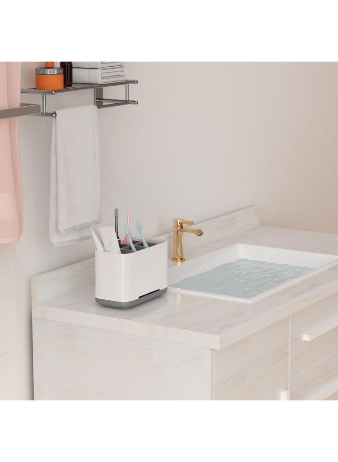 Boniry Toothbrush Holders for Bathroom - Durable and Sturdy Brush Holder, Multipurpose Brush Holder for Bathroom Wall - Perfect for Home Use (Black & White) - Image 2