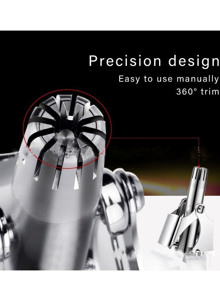 Generic - Nose Hair Trimmer for Men Manual Stainless Steel Washable Nasal Hair Remover - Image 1