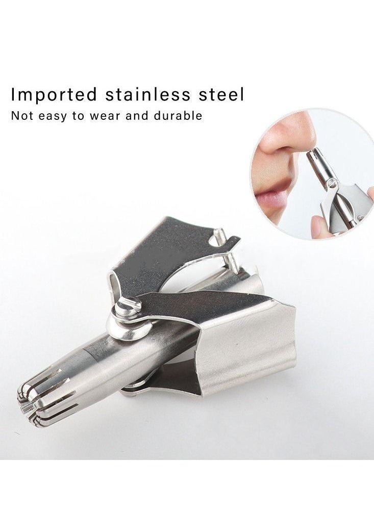 Generic - Nose Hair Trimmer for Men Manual Stainless Steel Washable Nasal Hair Remover - Image 1