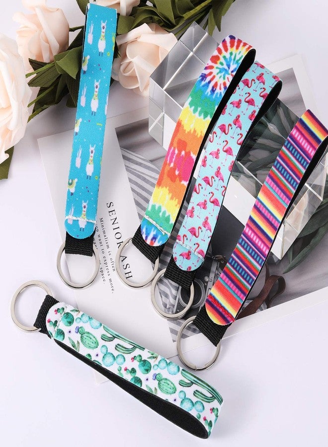 Yaomiao 30 Pieces Neoprene Wristlet Keychain bulk Lanyard Hand Wrist Strap Keychain for Women - Image 3