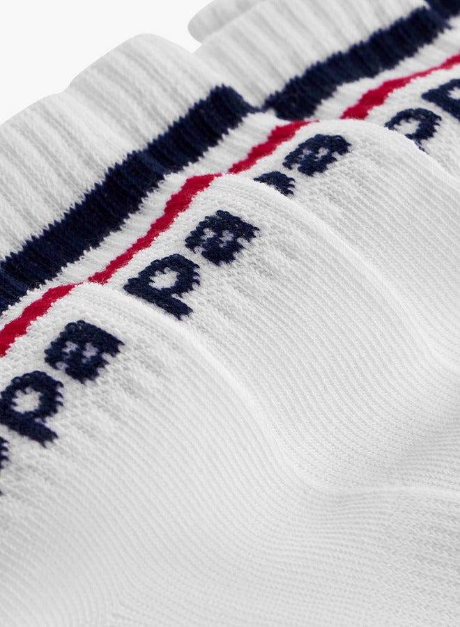 Kappa Logo Print Non Terry Sports Socks - Set of 5  - Image 4