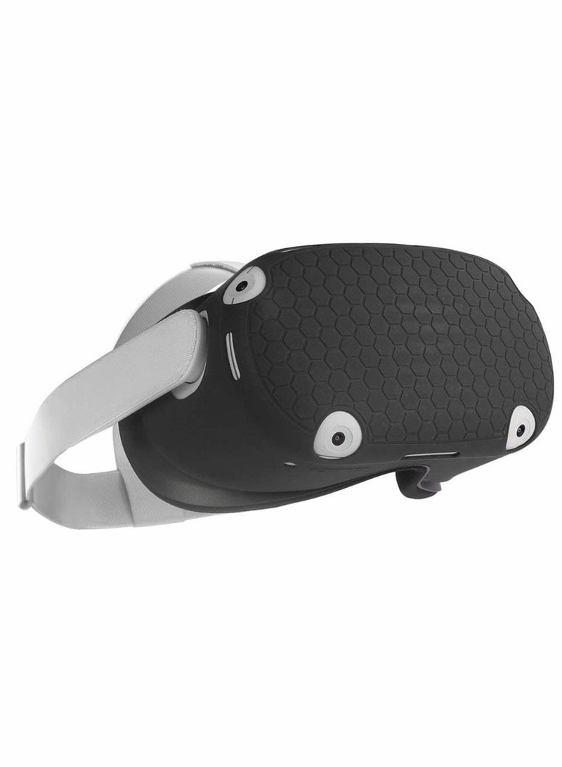 VR Case Front Protector Silicone Anti-Slip Anti-Scratch Anti-Dust Shockproof for Quest 2 - Image 1