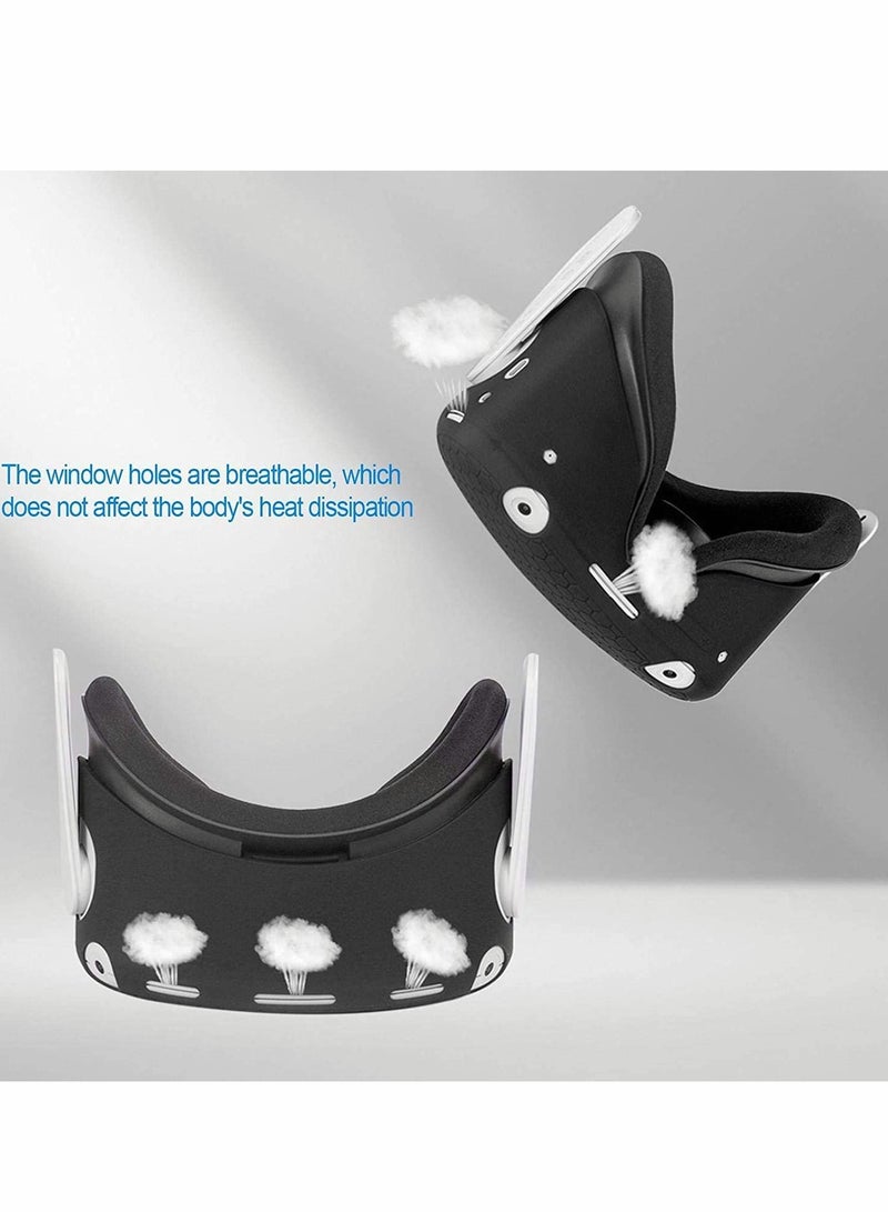 VR Case Front Protector Silicone Anti-Slip Anti-Scratch Anti-Dust Shockproof for Quest 2 - Image 2
