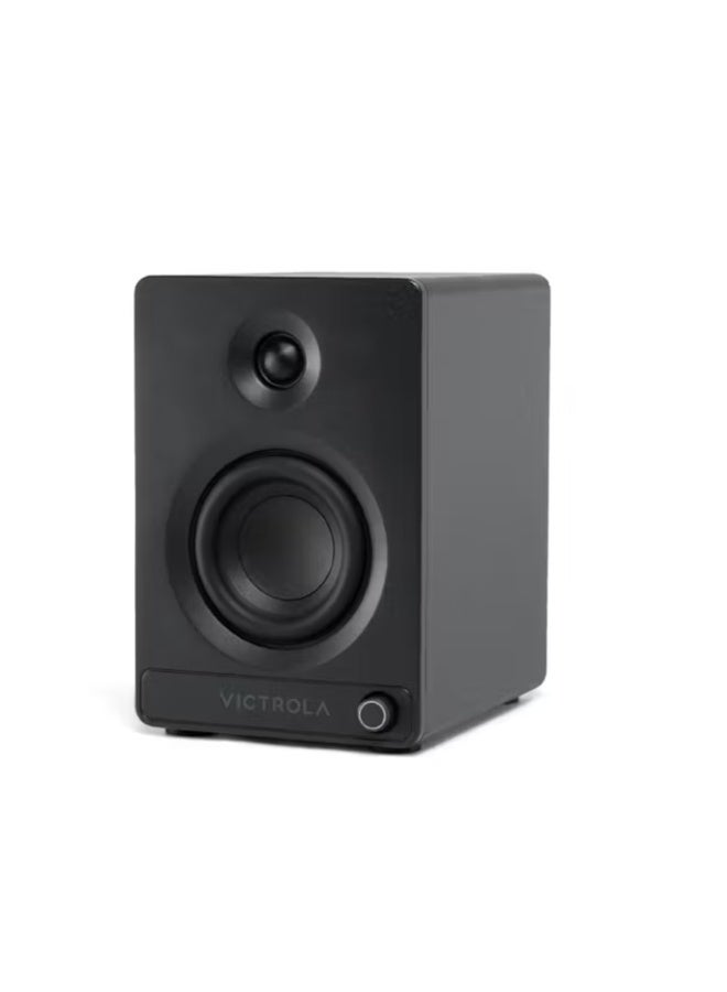 Victrola Tempo – Bluetooth Bookshelf Speakers – Room-Filling Sound, Bluetooth Input, Multi-Speaker Streaming Using Auracast, USB-C Computer Input, Turntable Inputs, Subwoofer Output (Pair, Black) - Image 3
