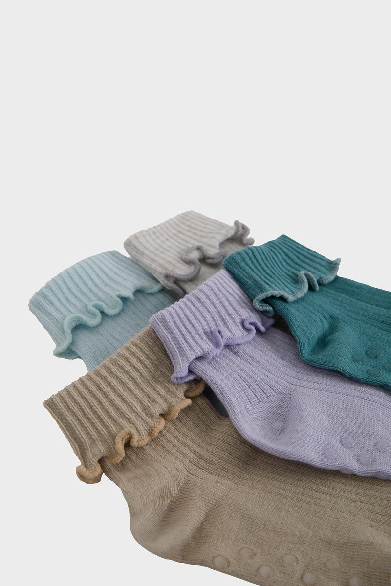 ديفاكتو شرابات طويلة بيبي بناتي قطن - 5 قطع  - Image 3