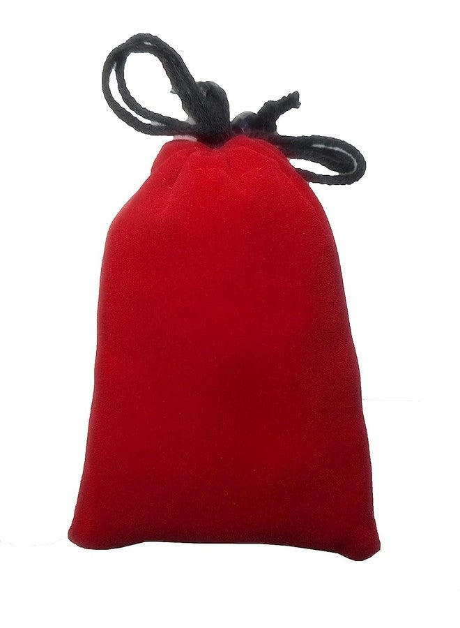 True Wings Velvet Potli Bags for Gifting| Small Drawstring Jewellery Pouch | Velvet Gift Bags for Wedding Return Gifts Women Traditional Function Décor (Red, pack of 20) - Image 1