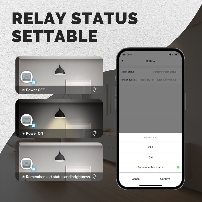 مويس وحدة تبديل ذكية من Tuya بتقنية ZigBee، محمولة للتشغيل الآلي للمنزل، قاطع تحكم بالتوقيت والتحكم الصوتي، متوافقة مع Google Home و - Image 2
