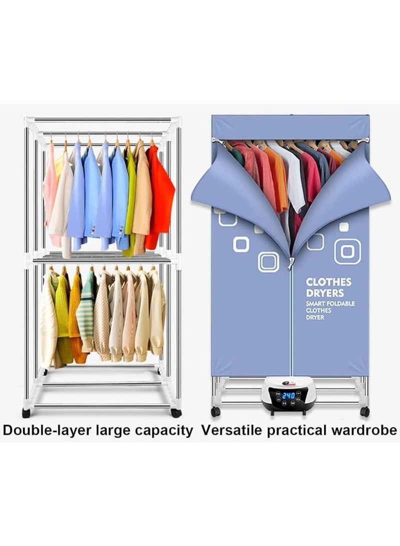 High-Power Portable Electric Clothes Dryer, Smart Clothes Drying Rack, 1200W, 15kg Capacity, Timer, 1.8m Cord (WITH REMOTE )  - Image 3