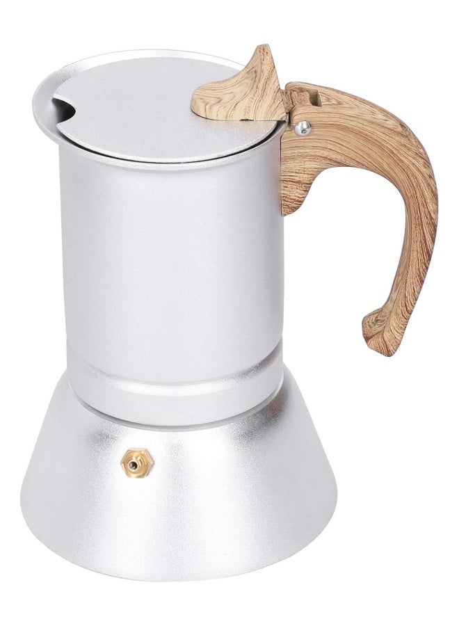 إم مياويان وعاء موكا إيطالي منزلي مصنوع من الألومنيوم عالي الجودة ومزود بقاعدة مغطاة وجهاز طهي بالحث ووعاء تسخين - Image 2