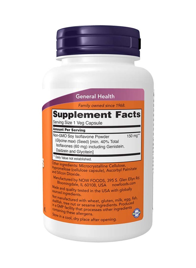 Now Foods Soy Isoflavones 60 mg Dietary Supplement - 120 Capsules - Image 2