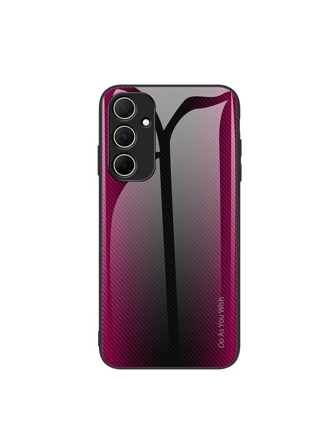 S-TOP Case For Samsung Galaxy A35 5G Texture Gradient Glass TPU Phone Case - Image 1