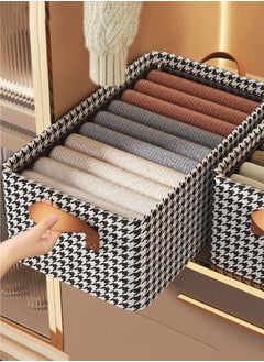 MissTiara 3pcs Wardrobe Clothes Organizer Foldable Closet Storage Organizer for Clothes Jeans Washable Closet Storage Boxes with Carrying Handles Cube Storage Bin for Home Bedroom Office  - Image 4