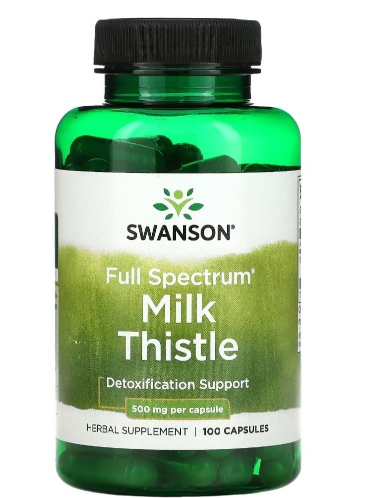 سوانسون الشويكة اللبنية 500 ملجم 100 كبسولة