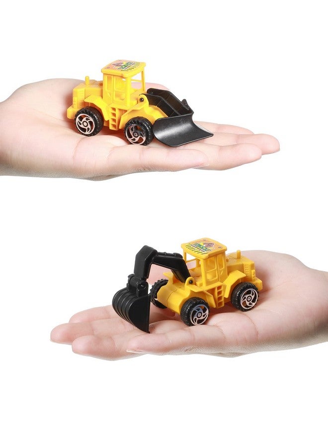 Sratte 40 Pcs Construction Cake Toppers Vehicles Cake Decoration Set Includes 6 Construction Truck Cake Toppers, 6 Cone Shaped Molded Candles, 12 Plastic Shovel Shape Spoons, 16 Road Sign For Birthday - Image 4