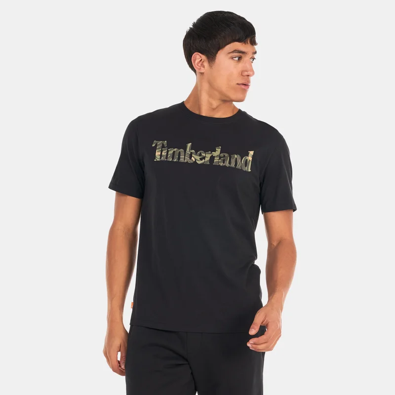 Timberland Men's Linear Logo Seasonal Camo T-Shirt