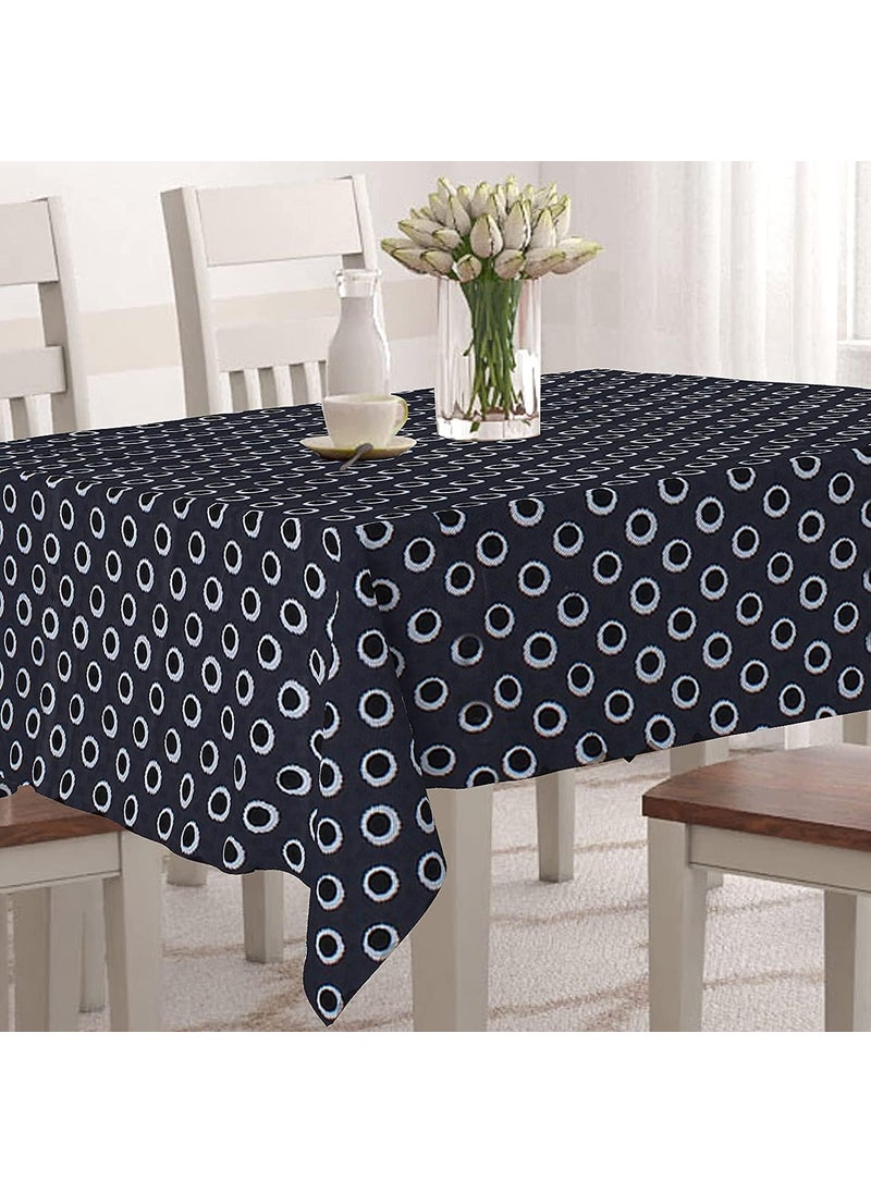 craft city CRAFT CITY PVC 6 Seater Dining Table Cover|Waterproof & Heat Resistant (54 by 90, Black)  - Image 3