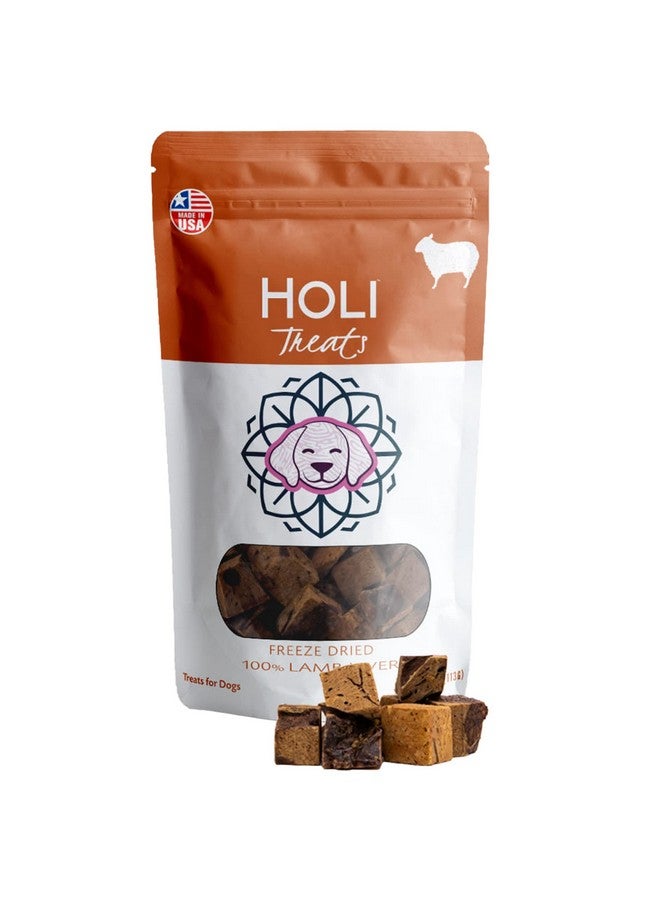 هولي مكافآت كبد الكلاب المجففة بالتجميد من هولي - كبد ضأن صحي طبيعي بالكامل، 100% صنع في الولايات المتحدة الأمريكية - مكون واحد فقط - مناسب للبشر - خالٍ من الحبوب - مناسب لمرضى السكري - Image 1