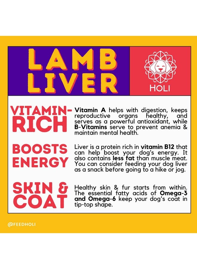 هولي مكافآت كبد الكلاب المجففة بالتجميد من هولي - كبد ضأن صحي طبيعي بالكامل، 100% صنع في الولايات المتحدة الأمريكية - مكون واحد فقط - مناسب للبشر - خالٍ من الحبوب - مناسب لمرضى السكري - Image 4