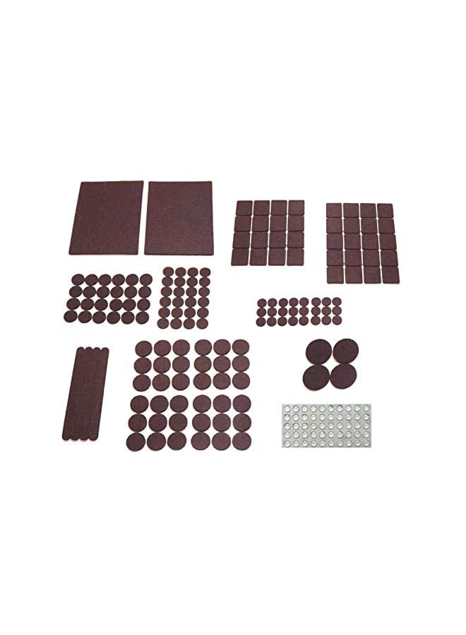 PROMASS Furniture Pads Self Stick Furniture Felt Pads Hardwood Floor Protectors for Furniture Legs Wood Floor Protectors for Furniture Sliders Anti Scratch Pads Laminate Carpet Flooring Adhesive + Bumpers  - Image 2