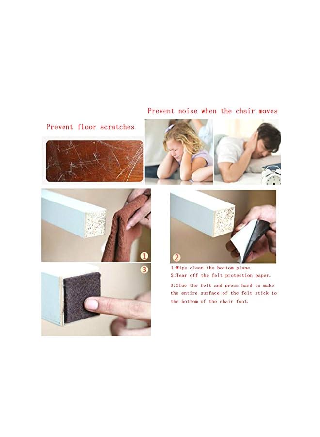 PROMASS Furniture Pads Self Stick Furniture Felt Pads Hardwood Floor Protectors for Furniture Legs Wood Floor Protectors for Furniture Sliders Anti Scratch Pads Laminate Carpet Flooring Adhesive + Bumpers  - Image 4
