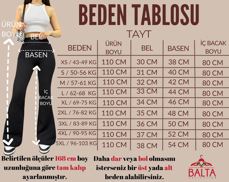 Balta Collection Women's Flare Leg Crepe High Waist Lycra Slimming Leggings Pants  - Image 2
