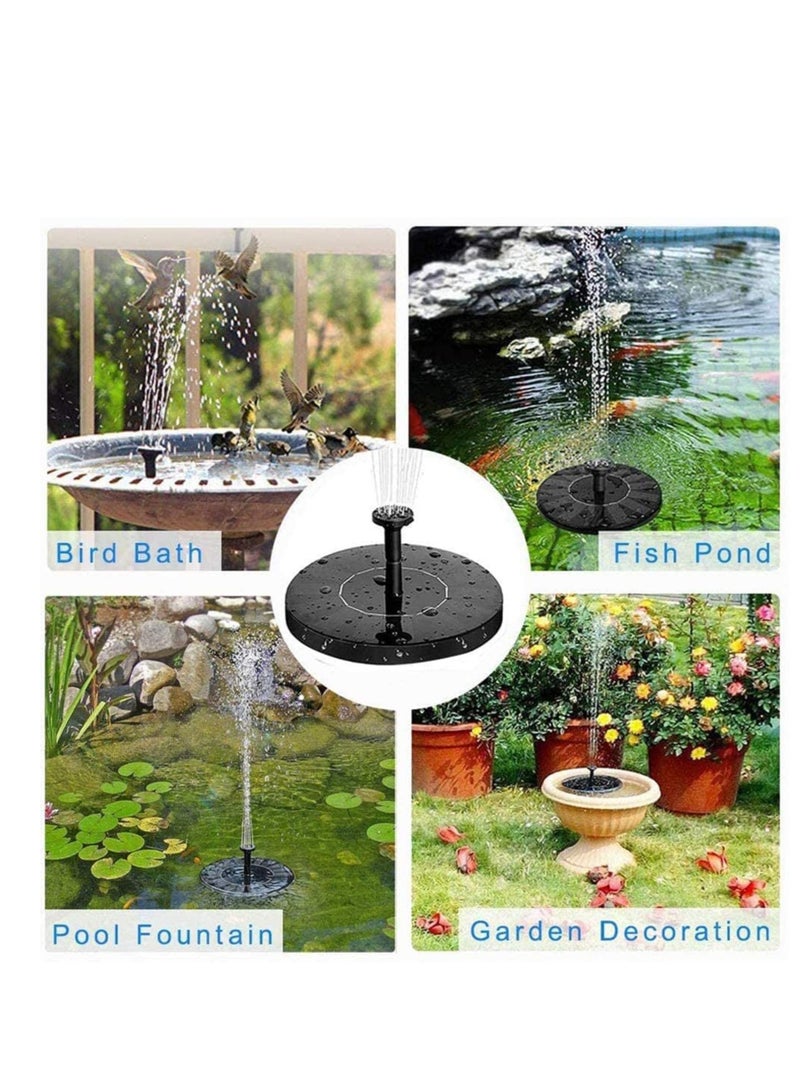 Excefore Solar Fountain Pump, 1.5W Solar Water Fountain with 8 Nozzles, Solar Powered Water Feature Pump for Pond Garden, Bird Bath, Fish Tank, Pool, Garden Decoration, Outdoor Pool Floating Fountain - Image 4