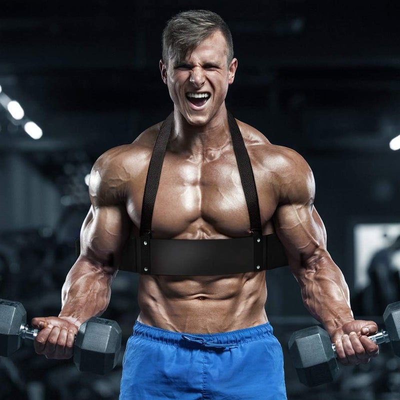 Ejoyous ذراع للعضلة ذات الرأسين والعضلة ثلاثية الرؤوس، دمبلز وباربلز ثقيلة، داعم للعزل العضلي لبناء العضلات، معدات تدريب القوة في المنزل لبناء الأجسام والوزن - Image 2