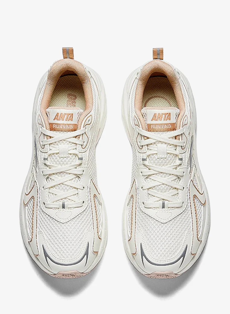 ANTA Beige/Grey/Milk Brown AT959 - Lifestyle Running Sneaker for Women | Best Price UAE
