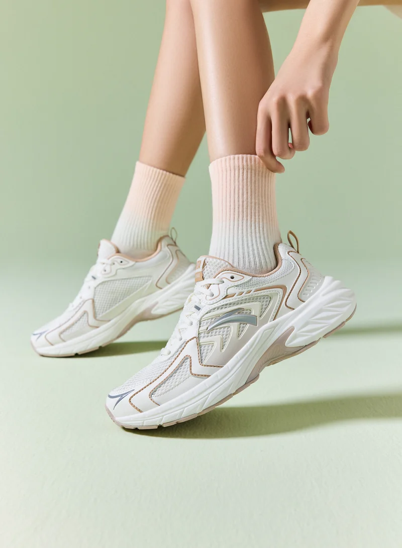 ANTA Beige/Grey/Milk Brown AT959 - Lifestyle Running Sneaker for Women | Best Price UAE