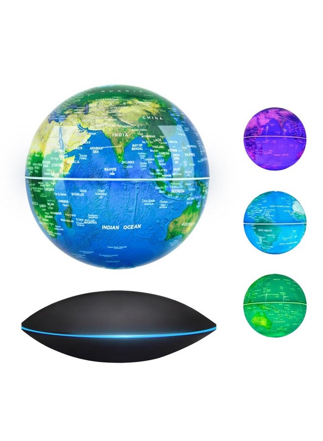 Flagest Magnetic Levitation Floating Globe Rotating Globe - Touch Control And Gradient Night Light Color Globes- Birthday Anniversary Item(6 Inches Globe) - Image 1