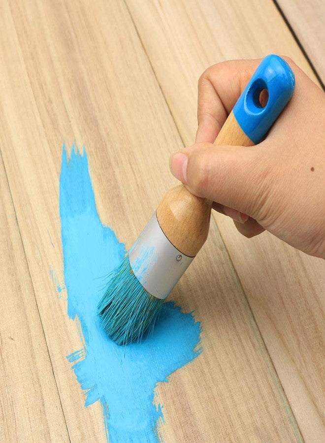 MAXMAN Chalk Paint Brushes for Furniture, 2 Pack Small Wax Brush Set, Stencil Brush, Professional Natural Bristle Brushes for All Furniture Paint and Fusion Mineral Paint, Milk Paint, No Shedding - Image 5