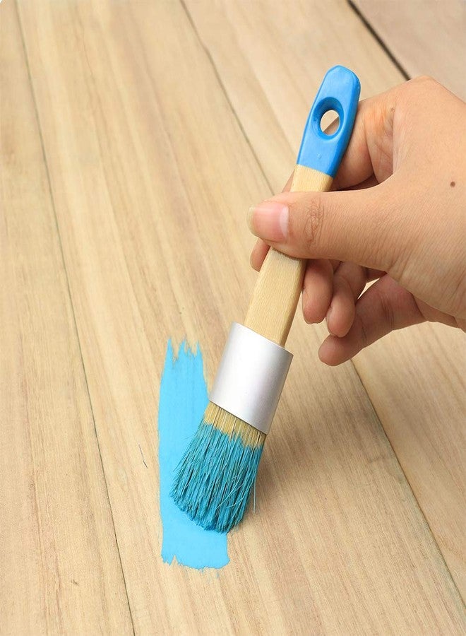 MAXMAN Chalk Paint Brushes for Furniture, 2 Pack Small Wax Brush Set, Stencil Brush, Professional Natural Bristle Brushes for All Furniture Paint and Fusion Mineral Paint, Milk Paint, No Shedding - Image 4